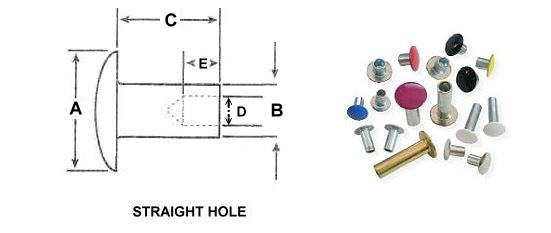 semi tubular rivet